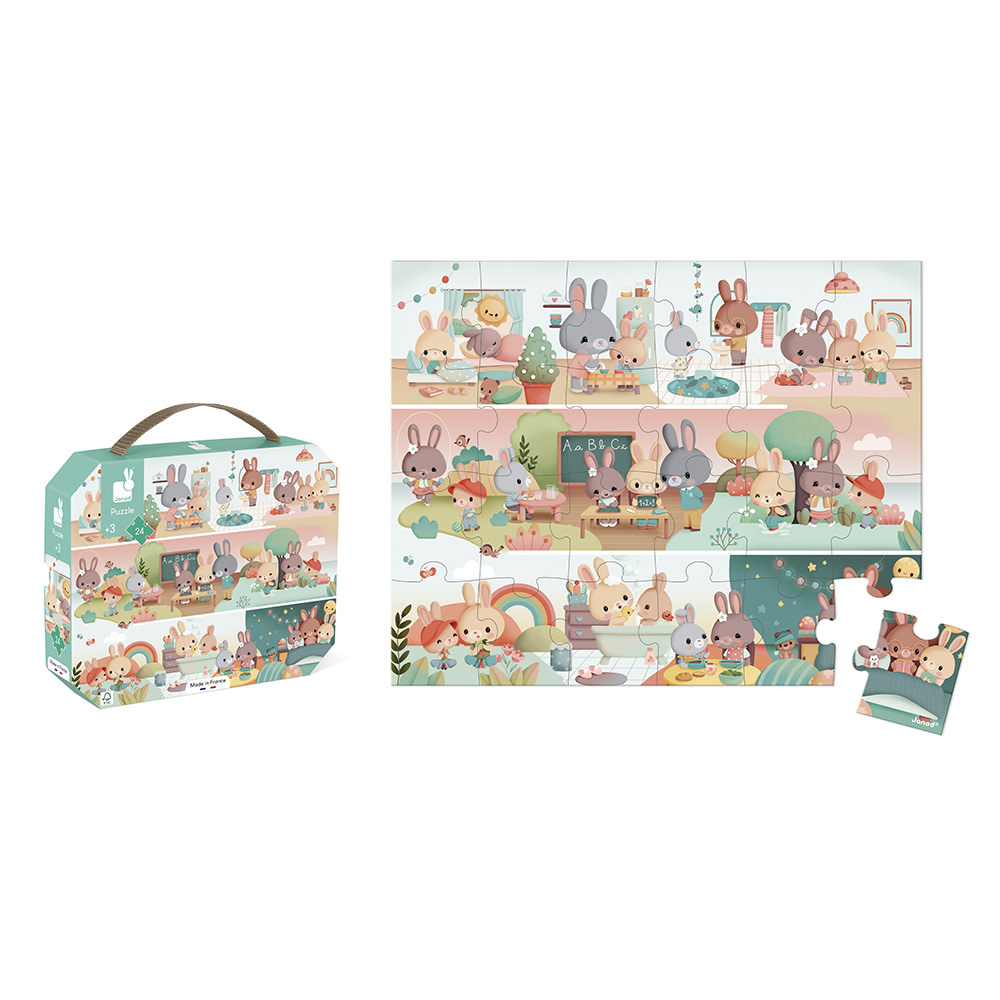 JANOD Puzzle Une Journée - 24 Pcs