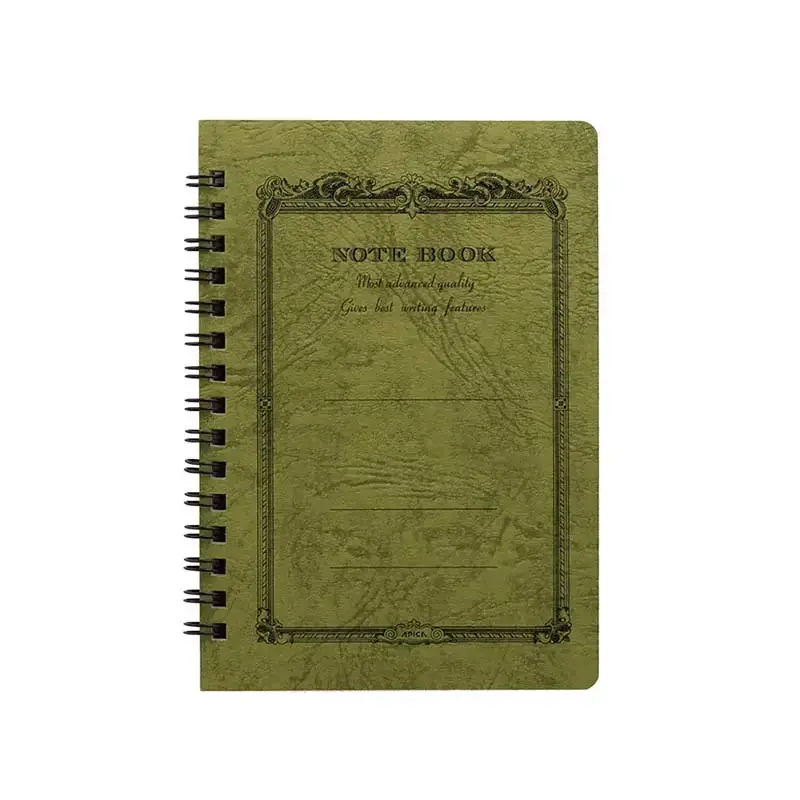 APICA Carnet CD Twing Ring A6 Olive (Kanran)