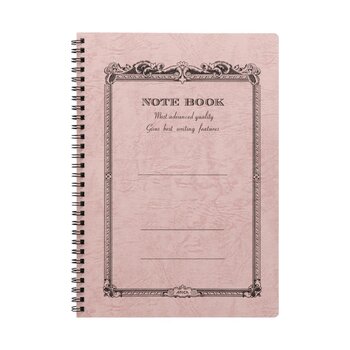 APICA Carnet CD Twing Ring Semi-B5 Ligné Peach (Momo)