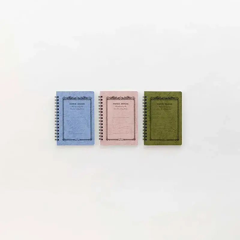 APICA Carnet CD Twing Ring A6 Ligné Peach (Momo)