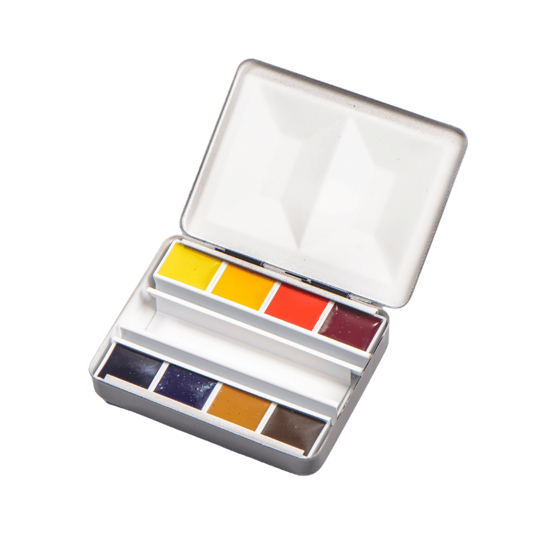 BLOCKX Aquarelle Boite Bijou 8 demi-godets