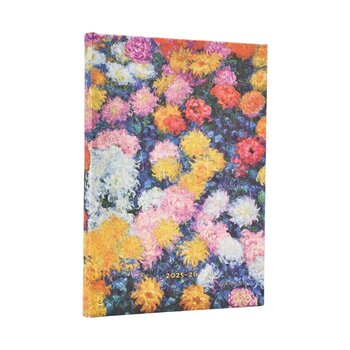 PAPERBLANKS Agenda 2025-2026 Monet’s Chrysanthemums Midi Horizontal 13 mois