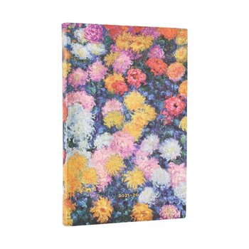 PAPERBLANKS Agenda 2025-2026 Monet’s Chrysanthemums Maxi Un Jour Page 13 mois Flexis