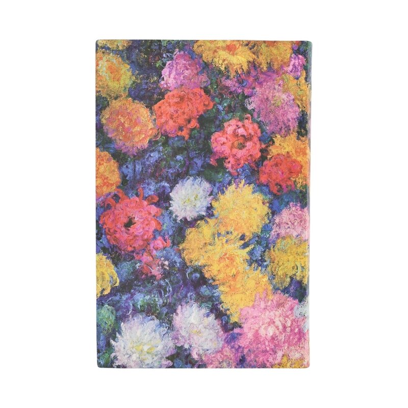 PAPERBLANKS Agenda 2025-2026 Monet’s Chrysanthemums Maxi Un Jour Page 13 mois Flexis