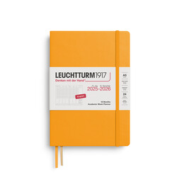 LEUCHTTURM 1917 Planificateur Semainier Universitaire Medium (A5) 2025-2026 Rising Sun 18 mois Anglais