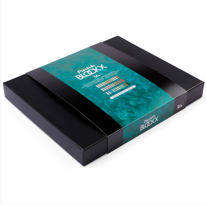 BLOCKX Coffret Bois 36 Pastels Assortis