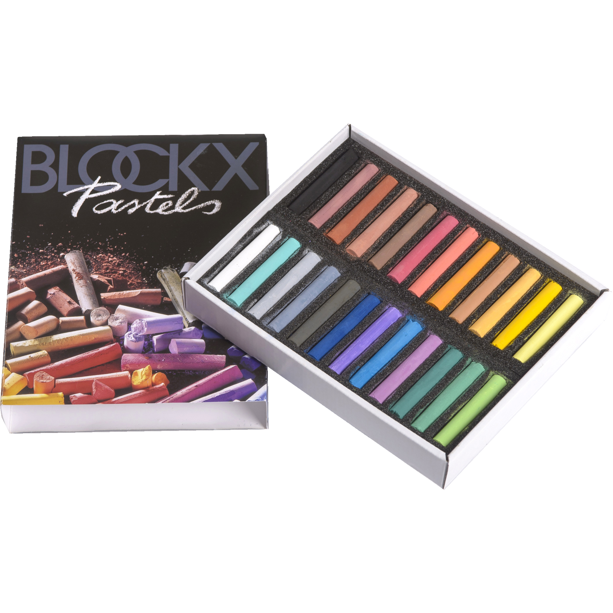 BLOCKX Etui de 24 Pastels Assortis