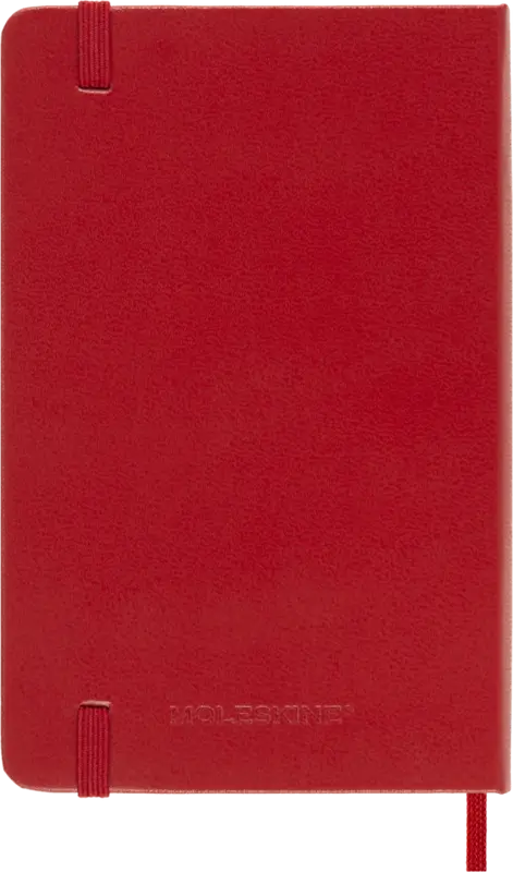 MOLESKINE Semainier horizontal+notes 18 mois Format de poche Couverture rigide Rouge Écarlate