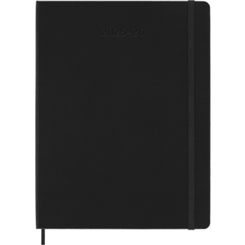 MOLESKINE Semainier horizontal+notes 18 mois Format XL Couverture rigide Noir