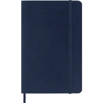 MOLESKINE Semainier horizontal+notes 18 mois Grand format Couverture rigide Bleu saphir