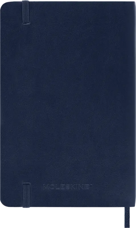 MOLESKINE Semainier horizontal+notes 18 mois Grand format Couverture rigide Bleu saphir