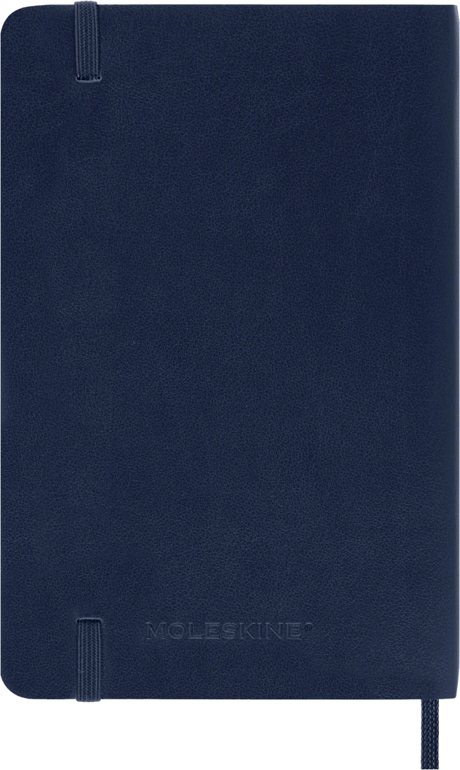 MOLESKINE Semainier horizontal+notes 18 mois Grand format Couverture rigide Bleu saphir