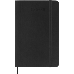MOLESKINE Semainier horizontal+notes 18 mois Grand format Couverture rigide Noir
