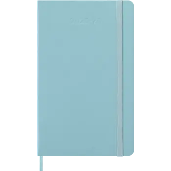 MOLESKINE Semainier horizontal+notes 18 mois Grand format Couverture rigide Aquamarine