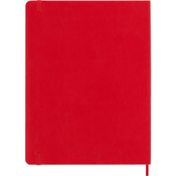 MOLESKINE Carnet Classique Très Grand Format Ligné Rouge Ecarlate Couverture Souple