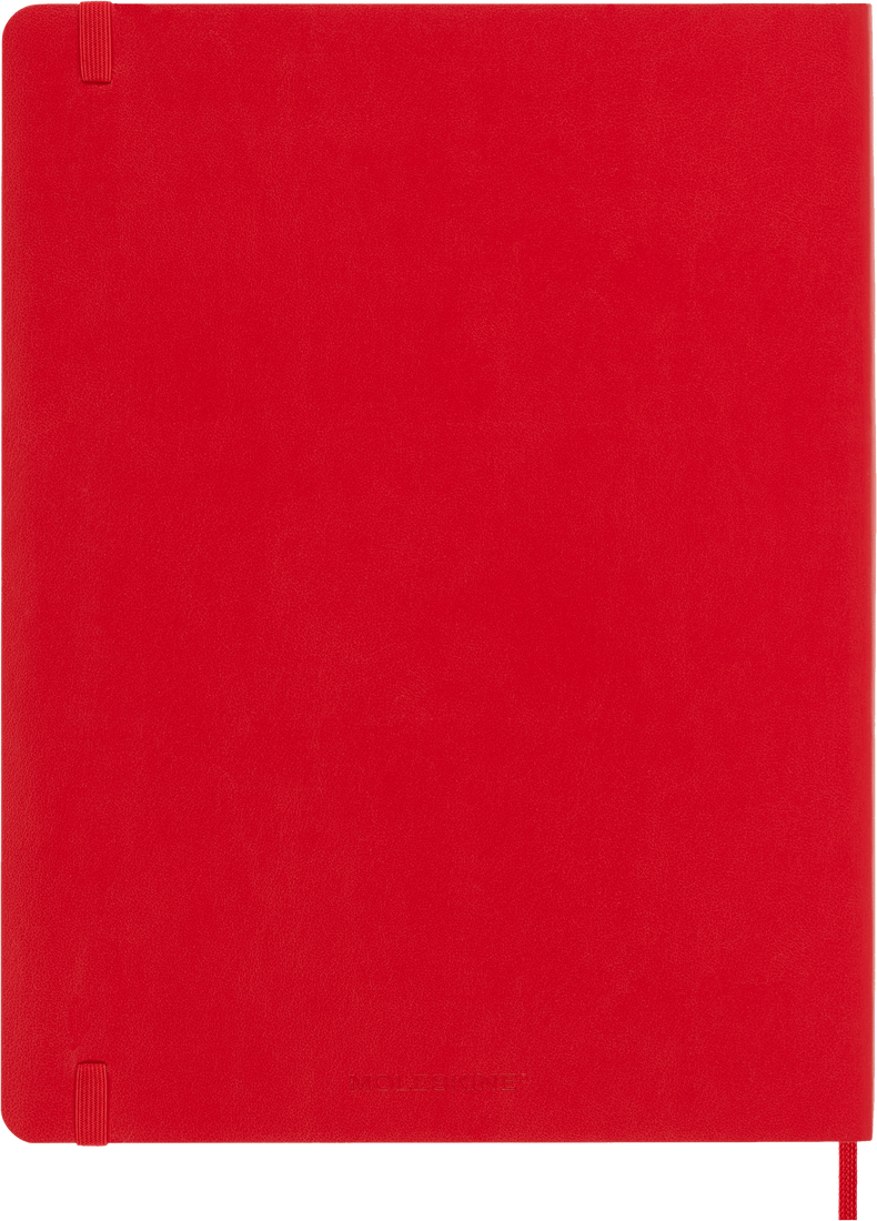 MOLESKINE Carnet Classique Très Grand Format Ligné Rouge Ecarlate Couverture Souple
