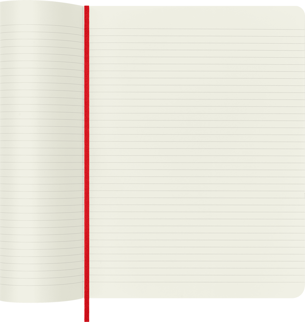 MOLESKINE Carnet Classique Très Grand Format Ligné Rouge Ecarlate Couverture Souple