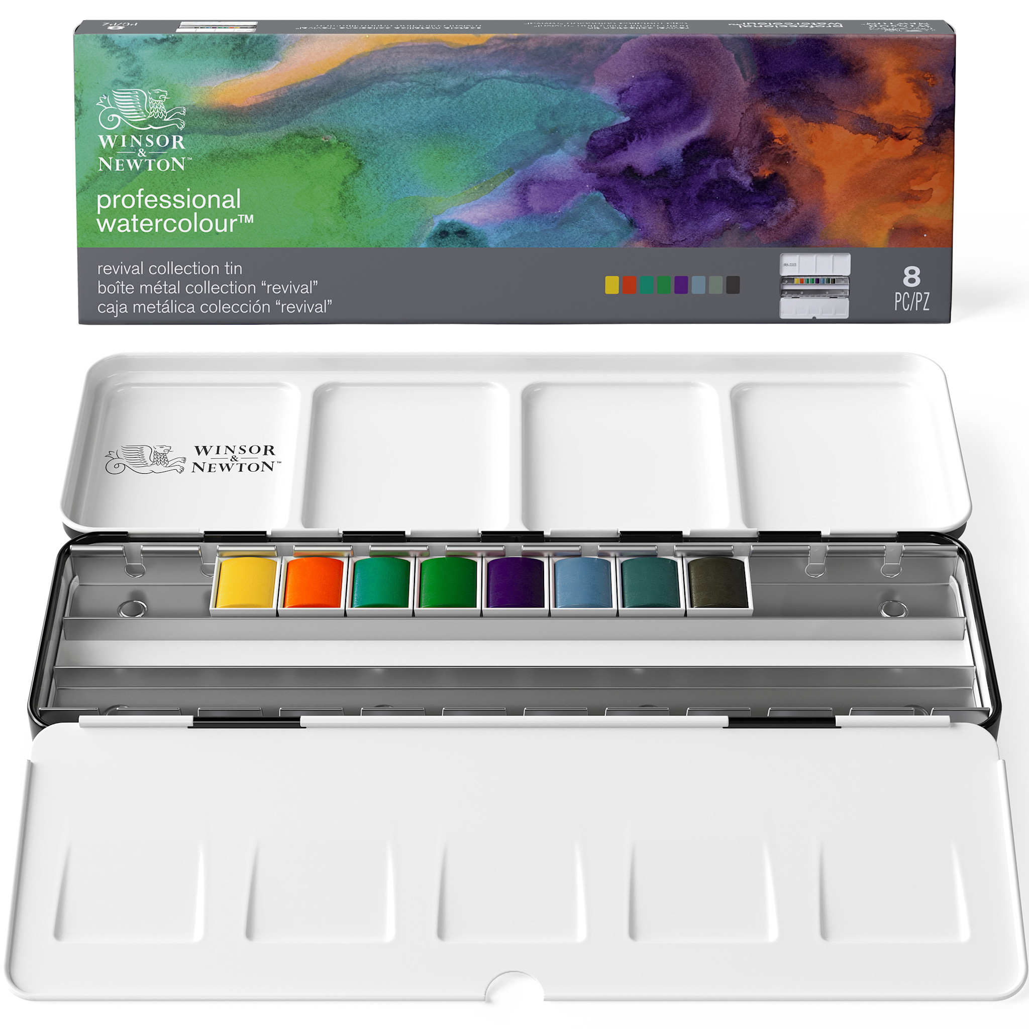 WINSOR & NEWTON Professional Aquarelle Revival Collection 8 1/2 Godets