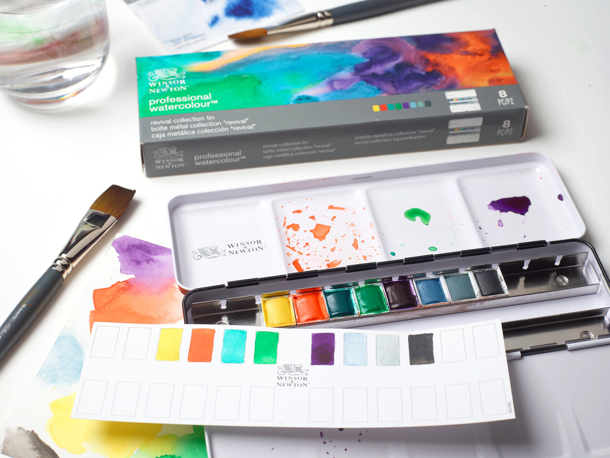 WINSOR & NEWTON Professional Aquarelle Revival Collection 8 1/2 Godets