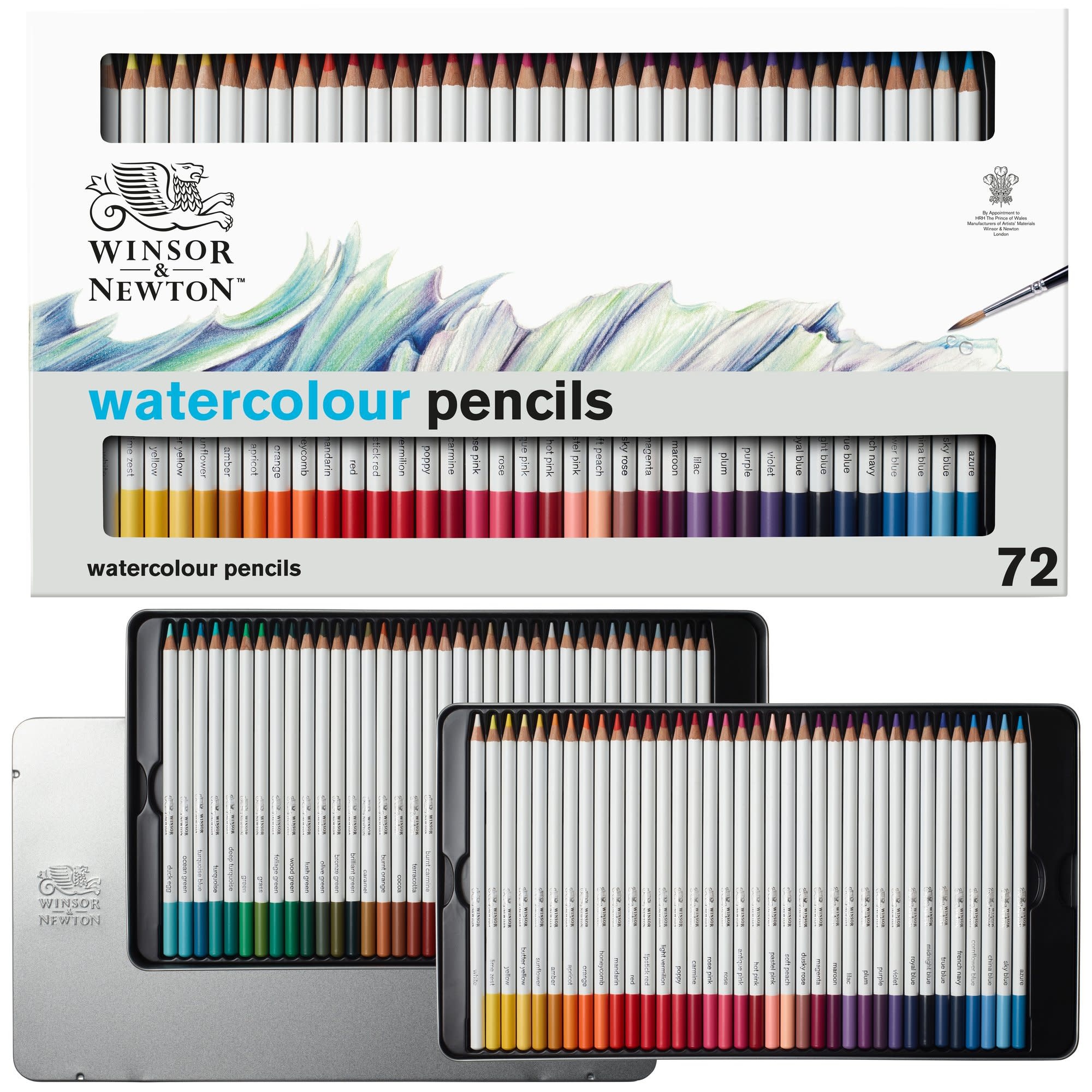 WINSOR & NEWTON Studio Collection Crayons Aquarellable X72