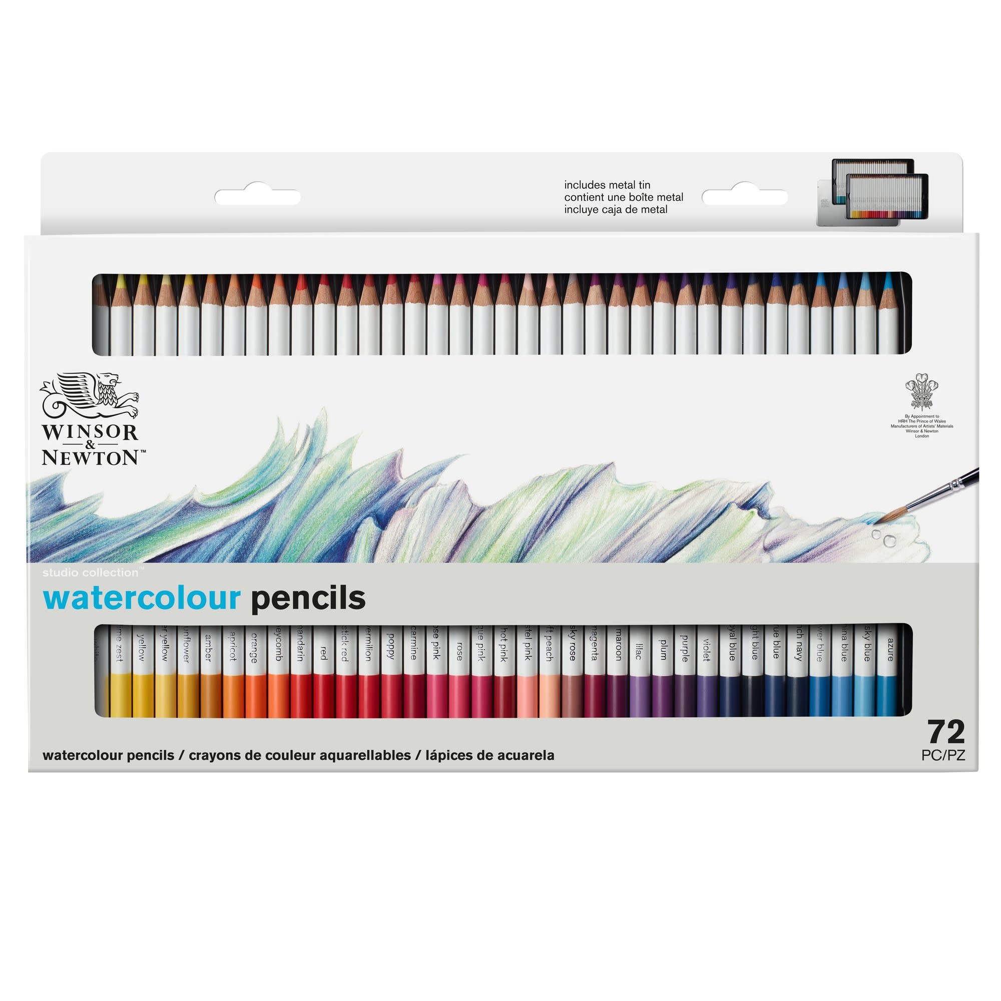 WINSOR & NEWTON Studio Collection Crayons Aquarellable X72