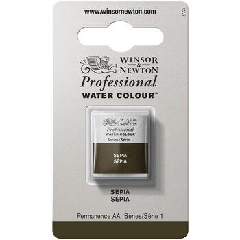 WINSOR & NEWTON Professional Aquarelle 1/2 Godet 609 Sépia