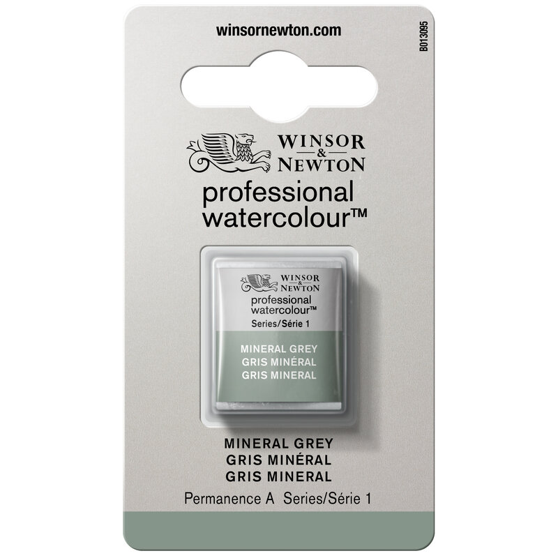 WINSOR & NEWTON Professional Aquarelle 1/2 Godet Gris Mineral