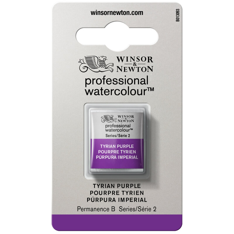 WINSOR & NEWTON Professional Aquarelle 1/2 Godet Pourpre Tyrien