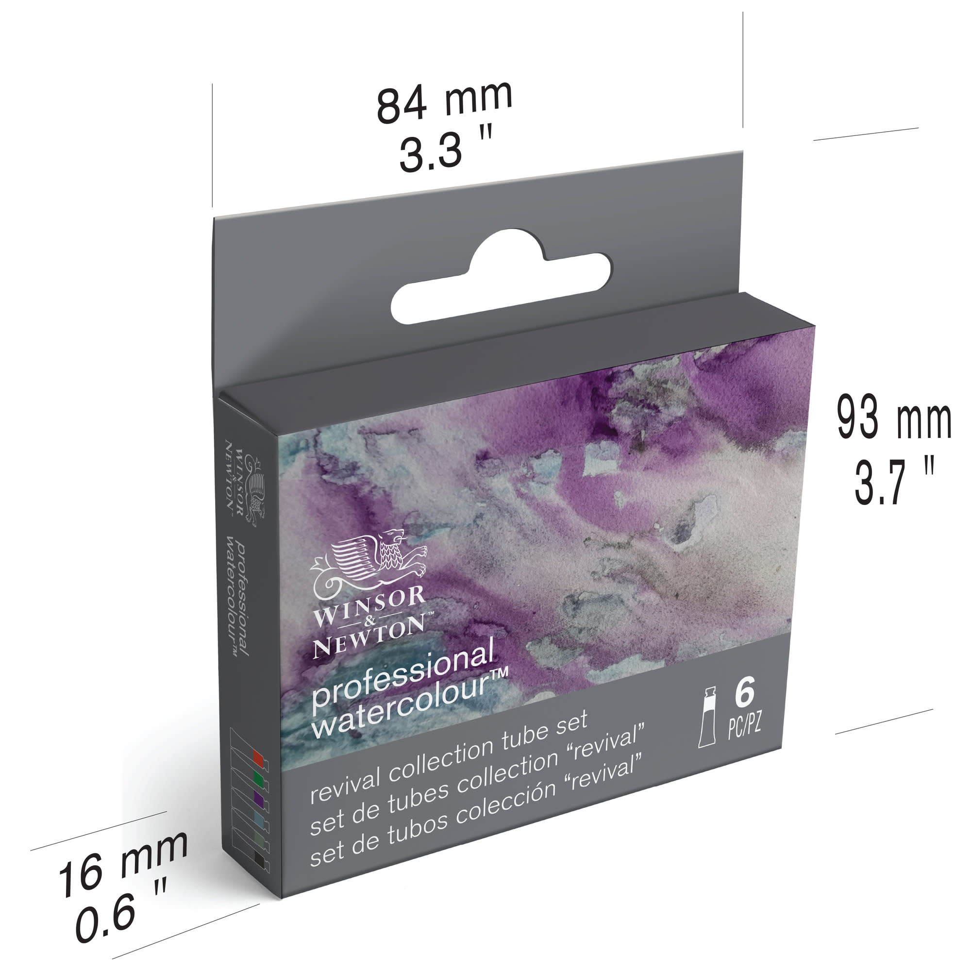 WINSOR & NEWTON Professional  Aquarelle Revival Collection 6 Tubes