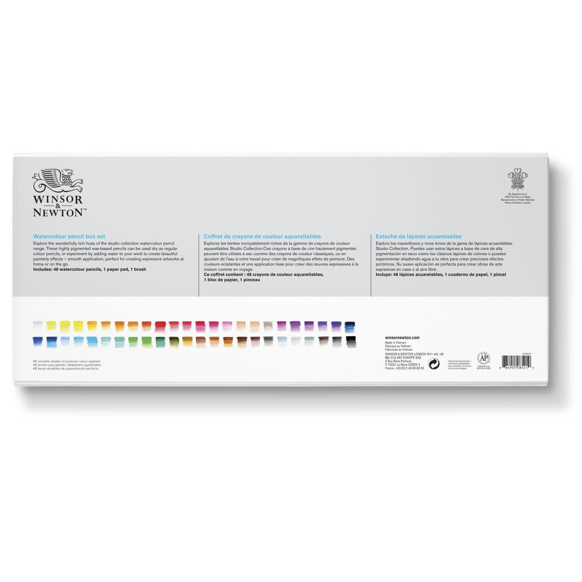 WINSOR & NEWTON Boite Assortiment Studio Collection Aquarelle et accessoires