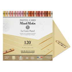 SENNELIER Bloc Pastel Card mixed media - 30 x 30 cm - Jaune de Naples