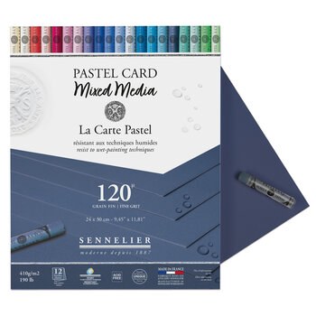 SENNELIER Bloc Pastel Card mixed media - 24 x 30 cm - Indigo