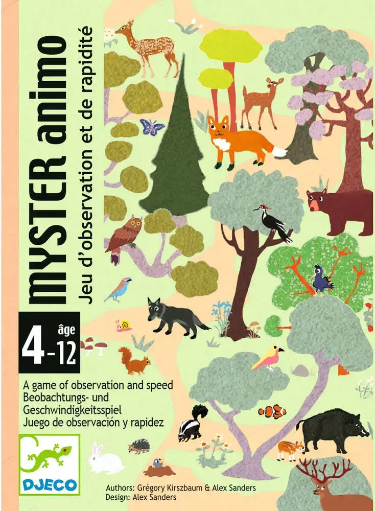 DJECO Jeux De Cartes Myster Animo