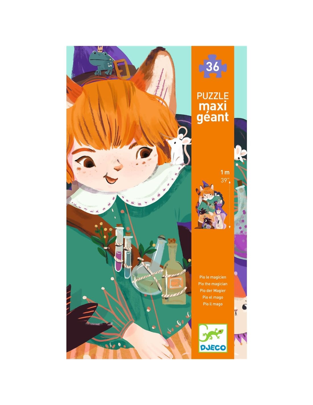DJECO Puzzle Géant Pio le magicien - 36 pcs