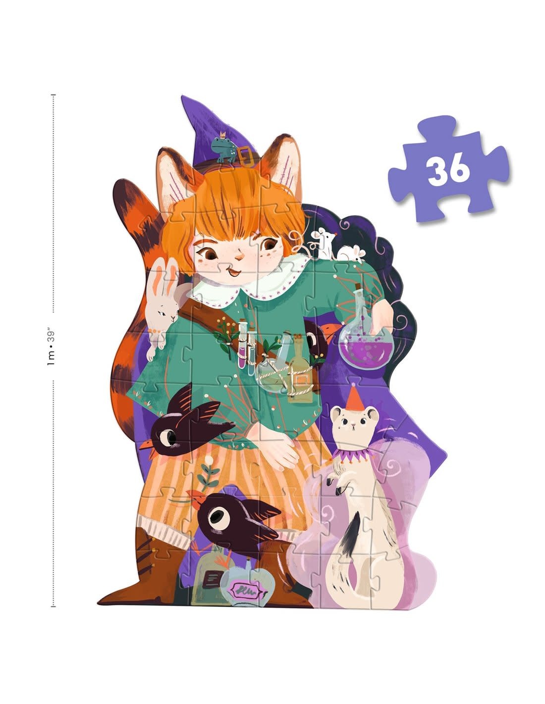 DJECO Puzzle Géant Pio le magicien - 36 pcs