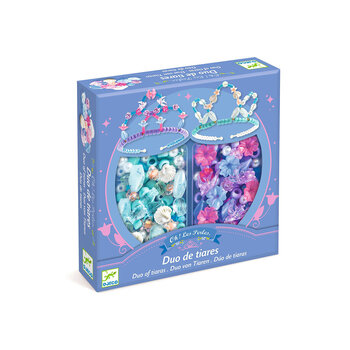 DJECO Perles & Bijoux Duo de tiares, Bleu