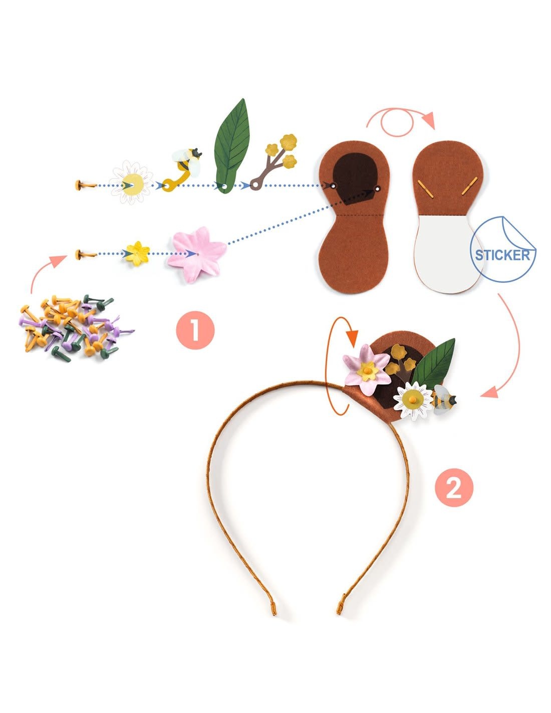 DJECO Do It Yourself - A Créer Flower friends