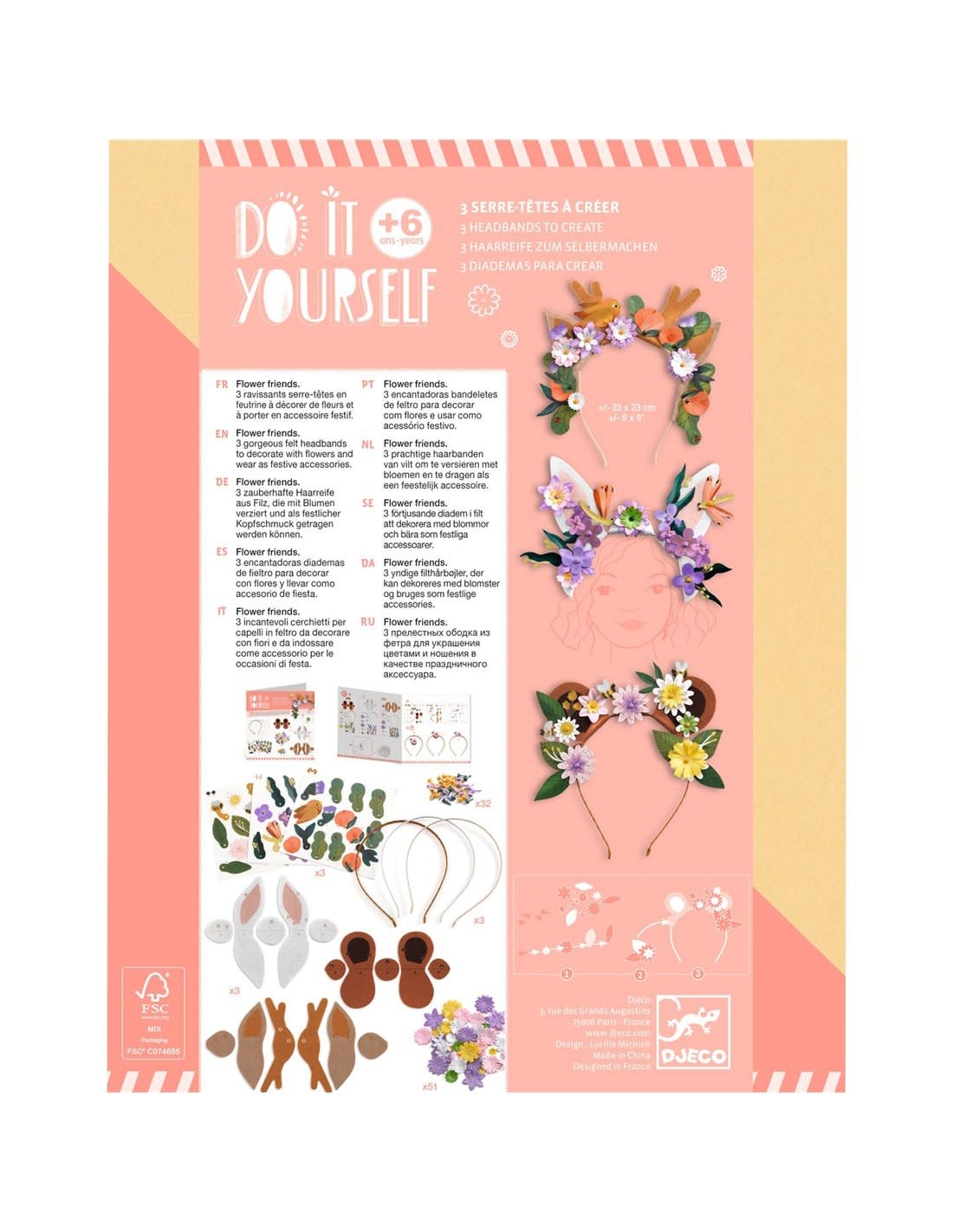 DJECO Do It Yourself - A Créer Flower friends