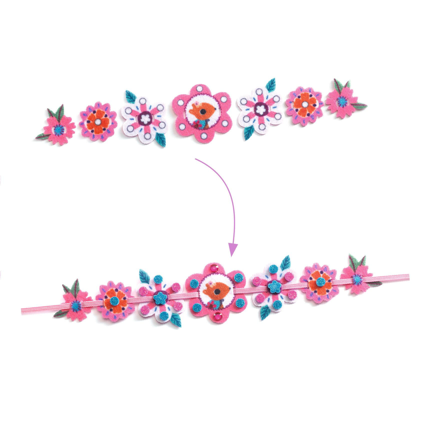 DJECO Do It Yourself - Mosaïques & Stickers Meilleures copines