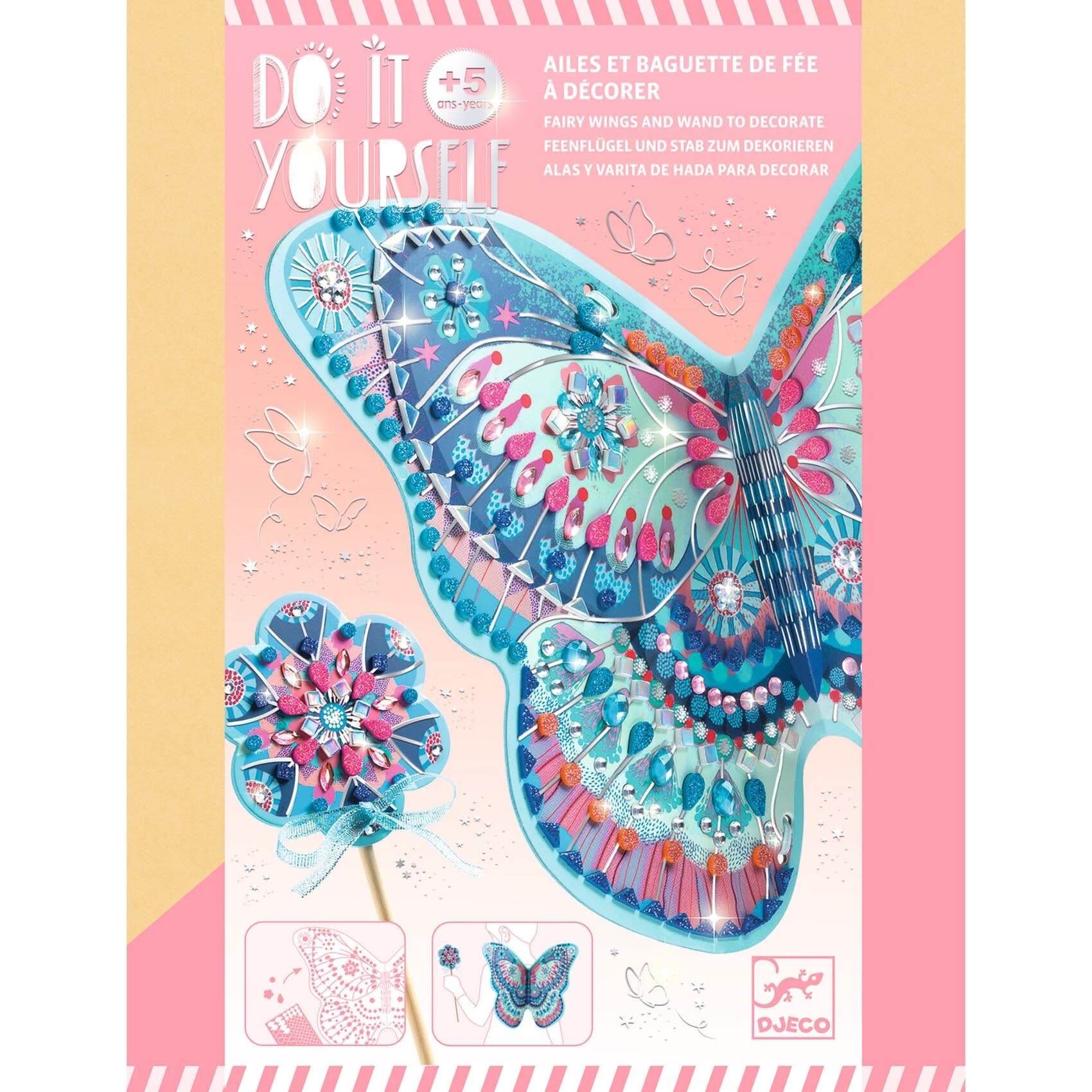 DJECO Do It Yourself -  Mosaïques & Stickers Comme une fée
