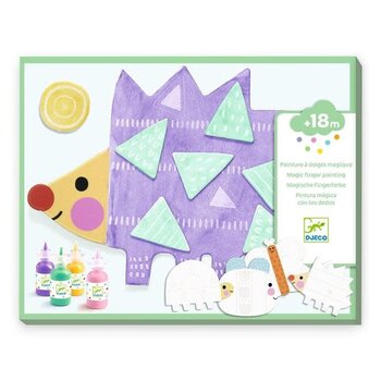 DJECO Peinture à doigts magique - Petites formes Les Petits
