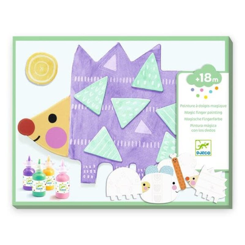 DJECO Peinture à doigts magique - Petites formes Les Petits