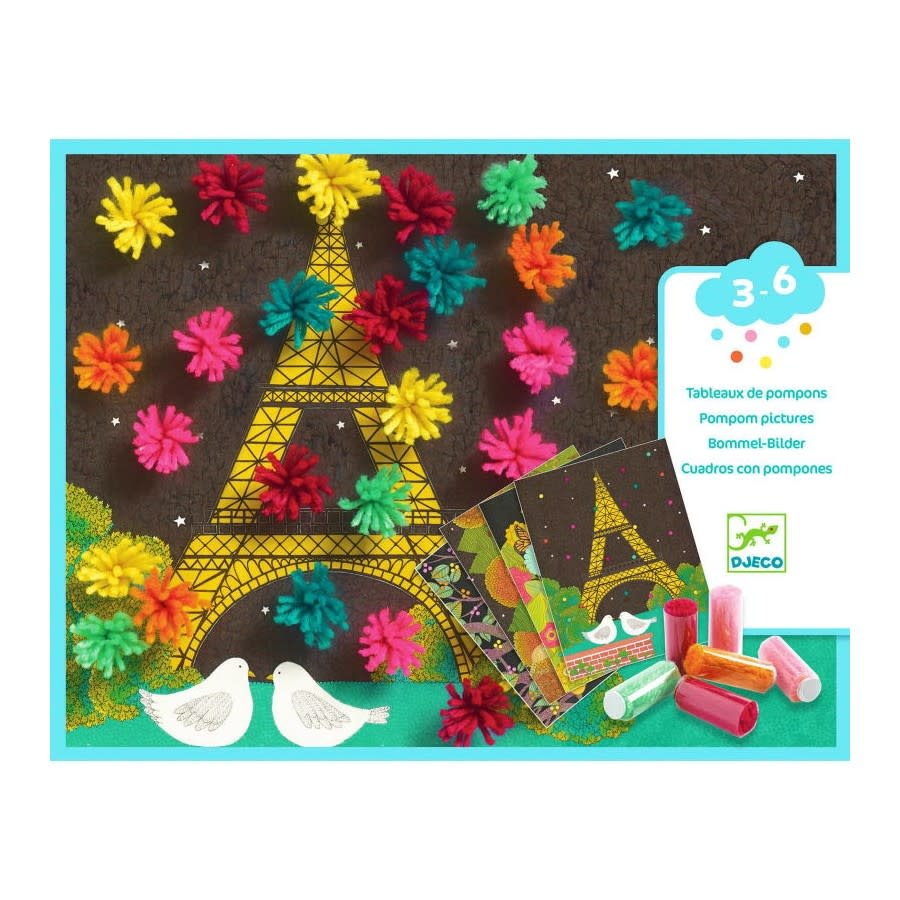 DJECO Les Petits - Collage Explosion De Pompons