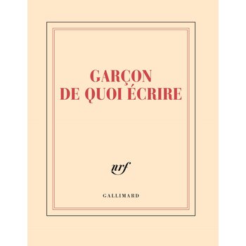 GALLIMARD Carnet carré - Garçon de quoi écrire