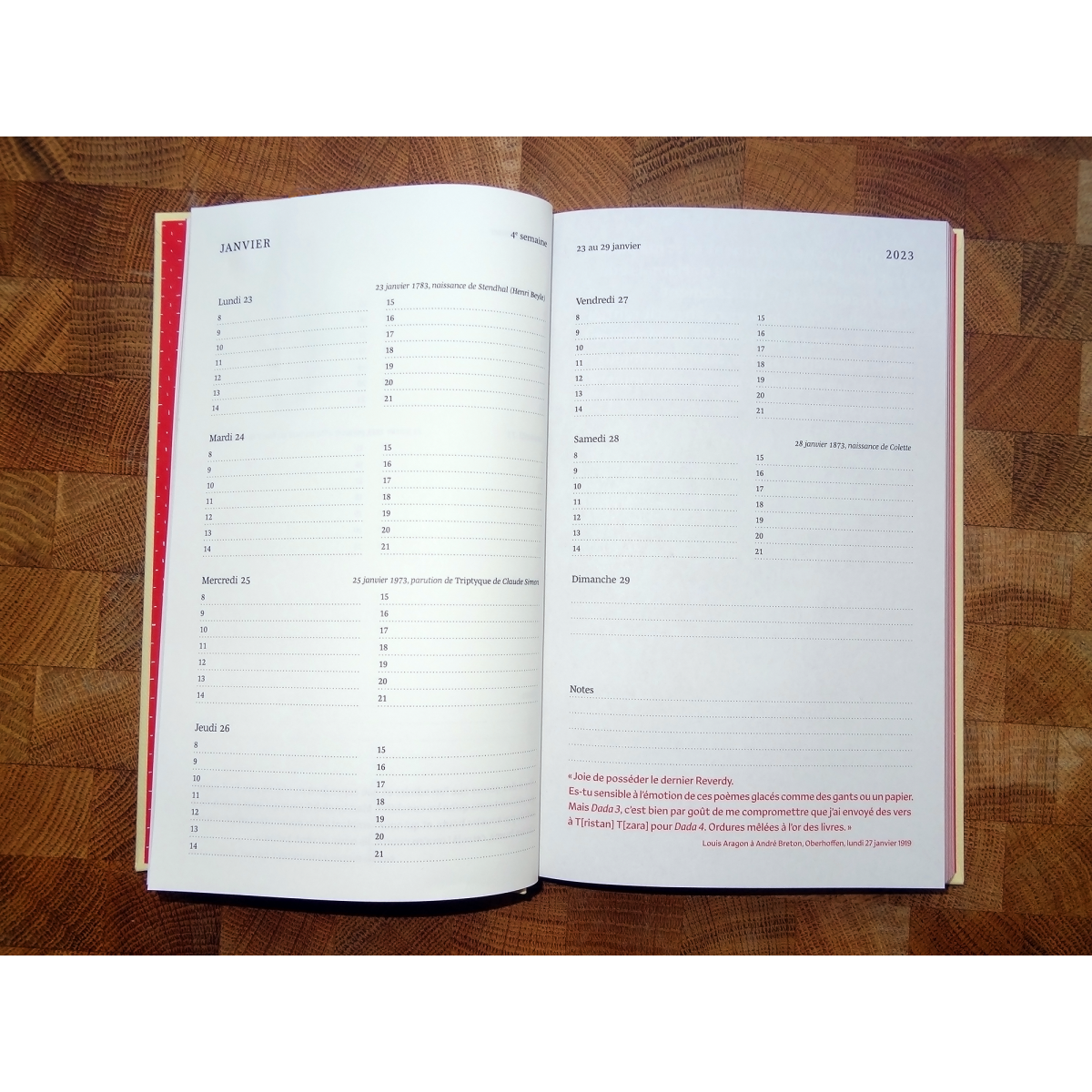 GALLIMARD Agenda Litteraire Janv/Déc 2026