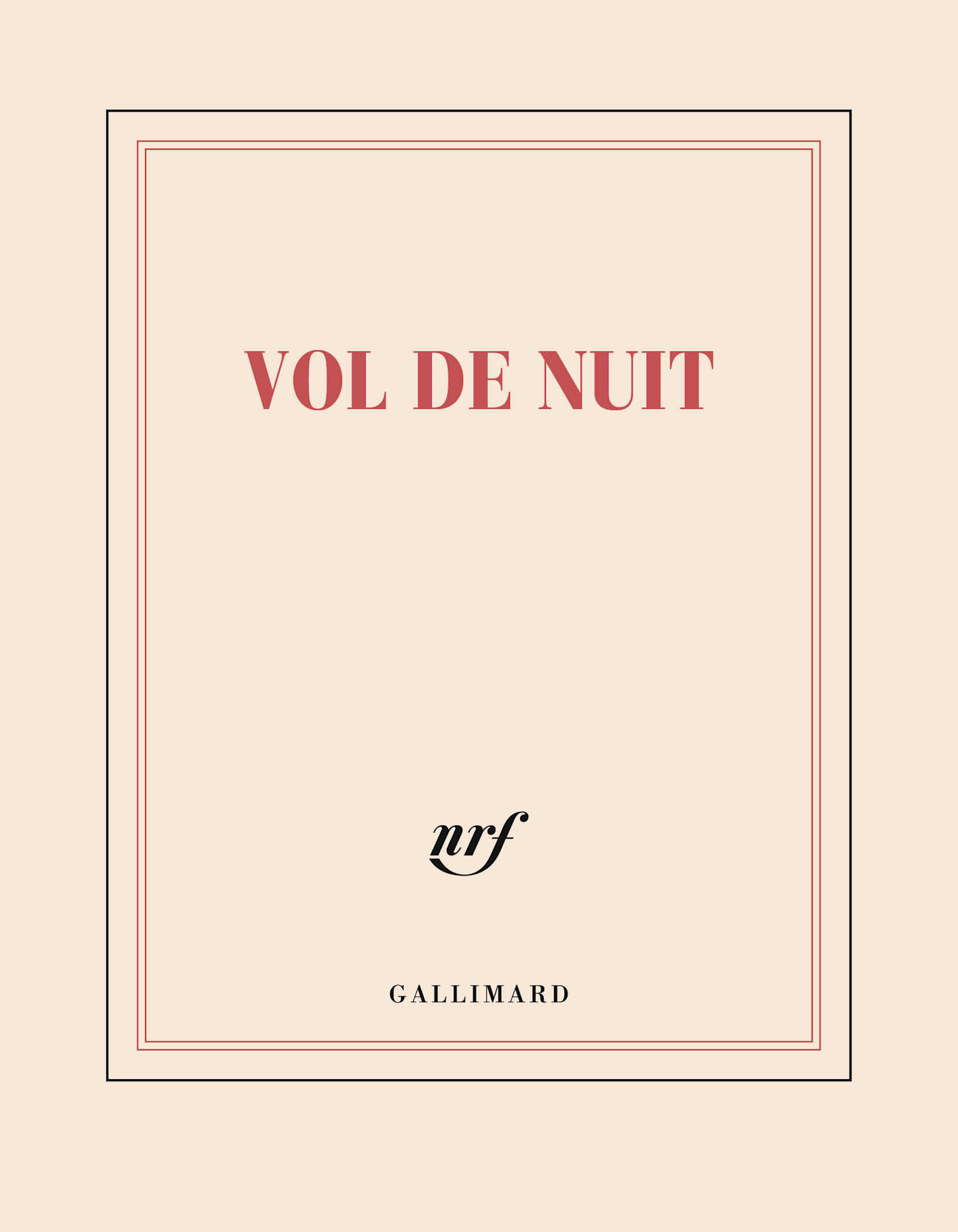 GALLIMARD Carnet Carré Vol De Nuit