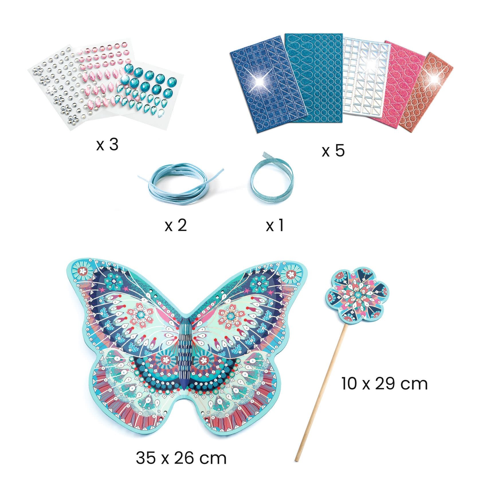 DJECO Do It Yourself -  Mosaïques & Stickers Comme une fée
