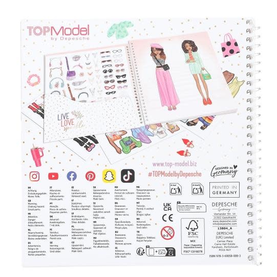TOP MODEL TOP Model Dress Me Up album stickers