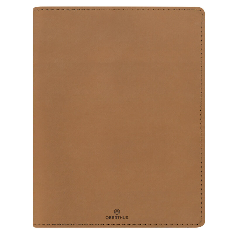 OBERTHUR Agenda à spirale Dayton 27 1 semaine sur 2 pages 22x28 cm Camel