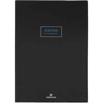 OBERTHUR Agenda Enseignant Cirrus 21,5x30cm Noir